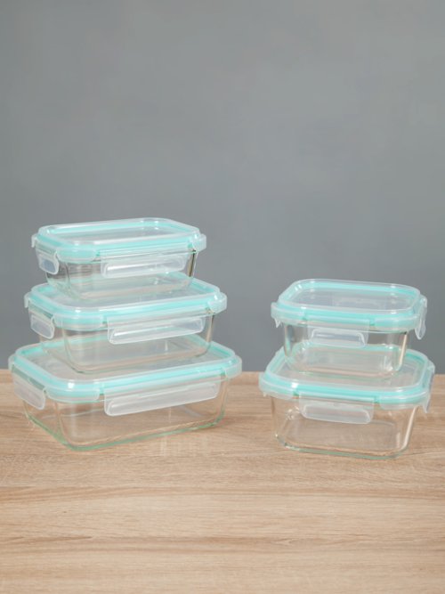 Набор стеклянных контейнеров c крышкой Food jars-1 (5 шт.), фото 7 из 11