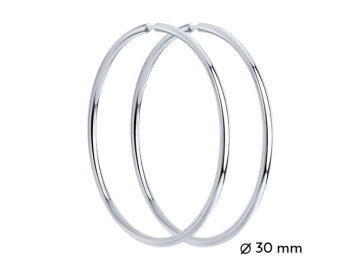 Серьги конго 7 Карат, белое золото 585 проба