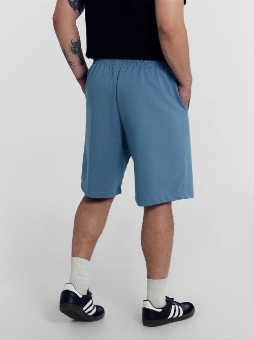 Шорты мужские серо-голубые, фото 4 из 5