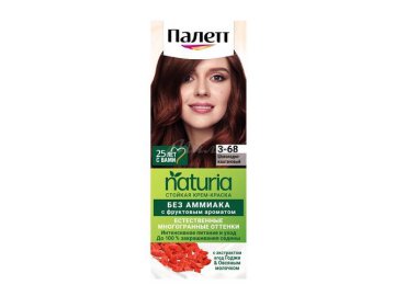 Крем-краска стойкая ПАЛЕТТ Naturia, тон 3-68 Шоколадно-каштановый