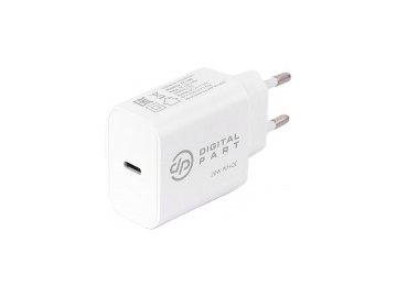 Сетевое з/у digitalpart fc-130 (usb-c, белый) Электросила