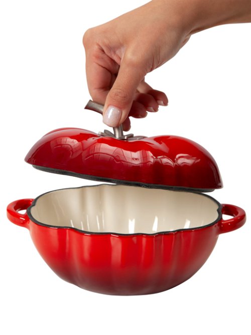 Кокот чугунный эмалированный Tomato New 0.6L, фото 6 из 14