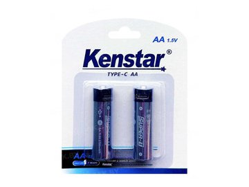Аккумуляторы KENSTAR AA Li-ion 1800 mAh с разъемом зарядки Type-C BL-2 на акции в магазинах 5 элемент