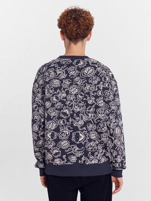 Свитшот мужской с принтом "Party animal", фото 4 из 5