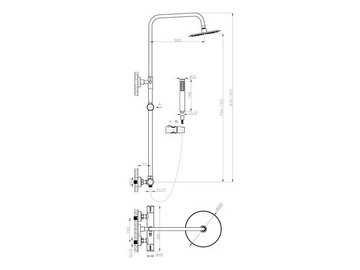 Душевая система AV Engineering AVTHS2-P12-725A