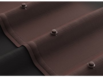 Лист ONDULINE Черепица x5 SR-150 3D (коричневый) 1,95х0,95 м.