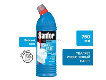 Средство чистящее гель Sanfor WC Морской бриз 750г в Светлогорске Мила