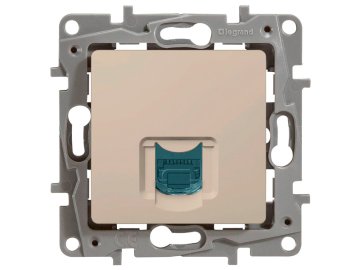 Розетка компьютерная скрытой установки Legrand ETIKA 672341, слоновая кость на акции в магазинах Ома
