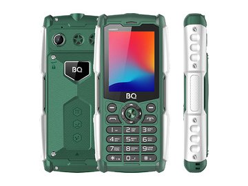 Мобильный телефон BQ BQ-2449 Hammer (зеленый) на акции в магазинах 5 элемент