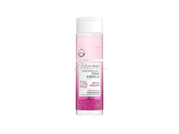 Тоник эссенция EVELINE Cosmetics Clean Shot восстанавливающий 5 % комплекс пептидов, меди, 200 мл