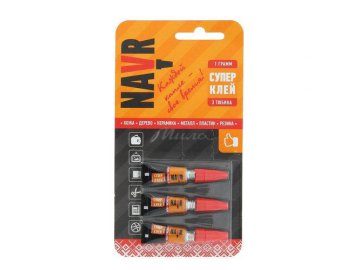 Супер клей NAVR 3 в 1, 3 гр Мила