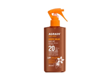 Масло для загара SPF 20 / Sun Oil SPF20, AGRADO Солнцезащитное 200 мл