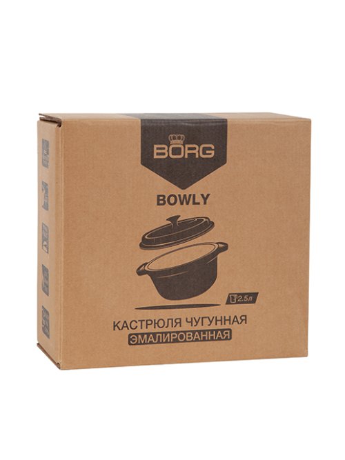 Кастрюля чугунная эмалированная Bowly 2,5 л, фото 16 из 48