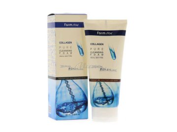 Пенка для лица FARMSTAY Collagen Pure Cleansing Foam очищающее c коллагеном, 180 мл