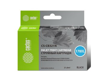 Картридж струйный Cactus CS-CB321N(CS-CB321) №178XL (черный)