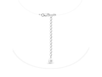 Колье Aquamarine, серебро 925 проба, вставка леска