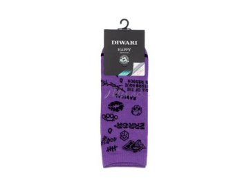 Носки мужские DIWARI Happy, размер 27, 174 фиолетовый 22С-32СП