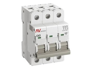 Выключатель автоматический EKF Averes AV-10 3P 63A (C) 10kA 5 элемент