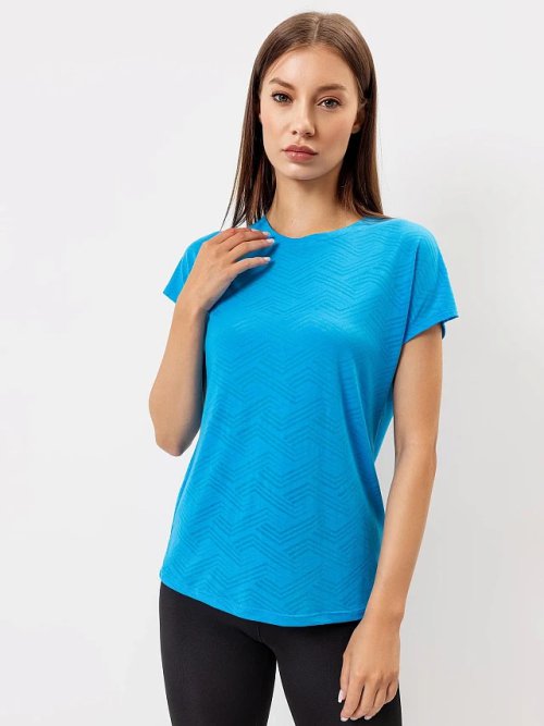 Футболка женская в синем оттенке, фото 2 из 4
