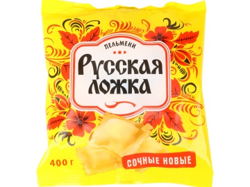 Пельмени"РУССКАЯ ЛОЖКА"(сочные нов.)400г на акции в магазинах Евроопт