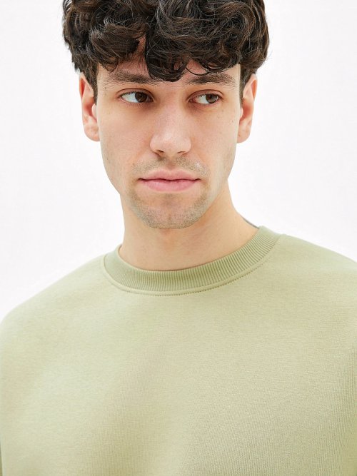 Комплект мужской (джемпер, брюки) в пыльно-зеленом цвете, фото 6 из 10