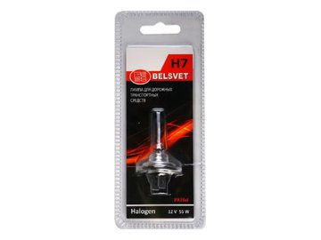 Автолампа галогенная АКГ 12-55-3/H7 12V 55W PX26d. КРАСОЧНАЯ BELSVET