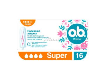 Тампоны женские O.В. Super Original, 16 шт