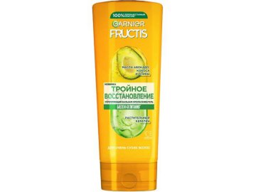 Бальзам для волос FRUCTIS тройное восстановление, 387 мл