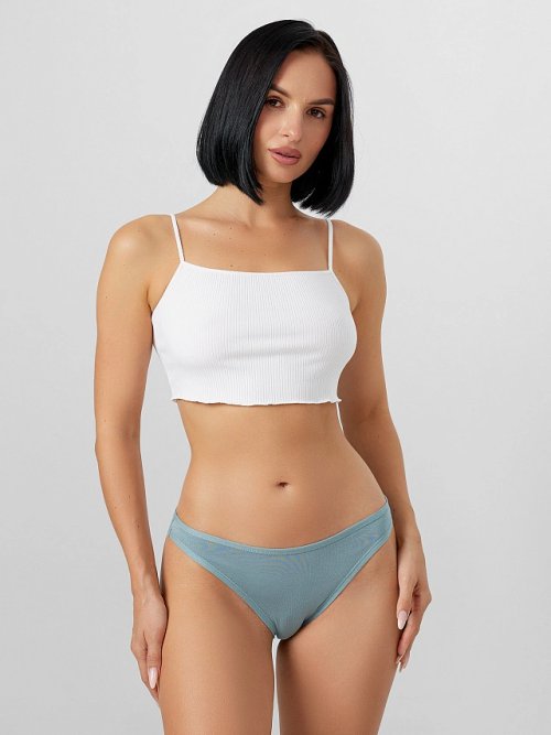 Трусы женские слипы голубые, фото 1 из 21