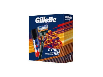 Подарочный Набор GILLETTE FUSION Бритва с 1 сменной кассетой + GILLETTE Пена для бритья Классическая, 50 мл Мила