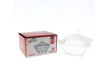 Сахарница стеклянная с крышкой, арт. 7012307578 Мила