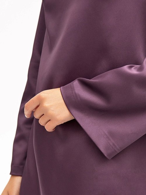 Платье мини женское фиолетовое с вырезом на спине, фото 5 из 7