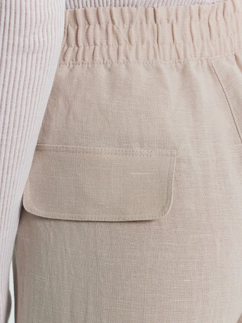 Брюки женские бежевые из коллекции "Premium Linen", фото 6 из 6