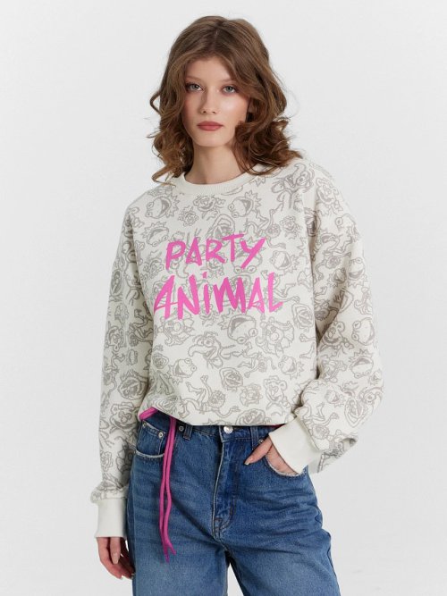 Свитшот женский с принтом "Party animal", фото 1 из 10