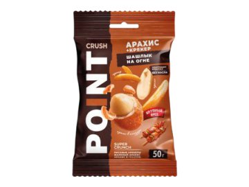 Смесь Crush Point арахис + крекер вкус шашлык на огне 50 г