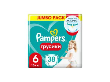 Подгузники-трусики PAMPERS Pants Extra Large (15+ кг), 38 шт