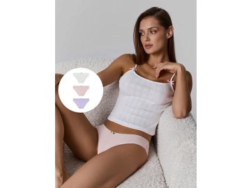 Трусы слипы женские с заниженной посадкой в наборе, 3 шт