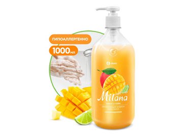 Жидкое мыло Grass Milana Манго и лайм 1л 125418