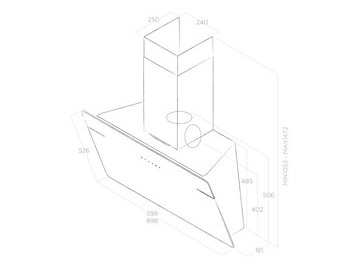 вытяжка Elica L'essenza WH/A/90 5 элемент