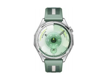 Умные часы huawei watch gt 6 46 мм (серебристый, с зеленым плетеным ремешком) Электросила