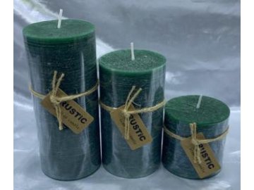 Свеча столбик Art&Home 15х6,5см, изумруд, арт. MULS6515Z-L в Минске Ома