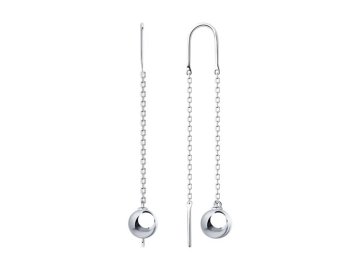 Серьги цепочки SOKOLOV, серебро 925 проба