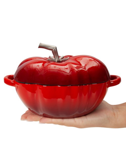 Кокот чугунный эмалированный Tomato New 0.6L, фото 7 из 14