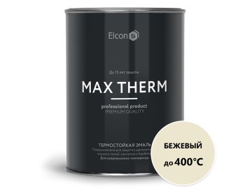 Эмаль ELCON термостойкая бежевая 0,8кг