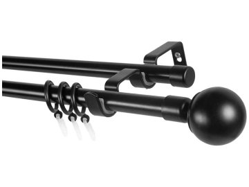 Карниз Lm Decor Лайт Сфера 19мм, однорядный 1,6м, черный матовый на акции в магазинах Ома