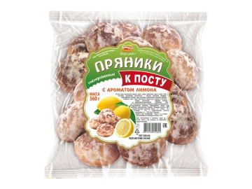 Пряники Берестейский пекарь К посту с ароматом лимона 360 г в Пинске Санта