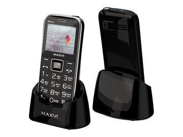 Мобильный телефон Maxvi B6ds up +ЗУ WC-112 (черный)