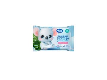 СОЛНЦЕ И ЛУНА SPECIAL Влажные полотенца очищающие детские 0+ big-pack 42 шт