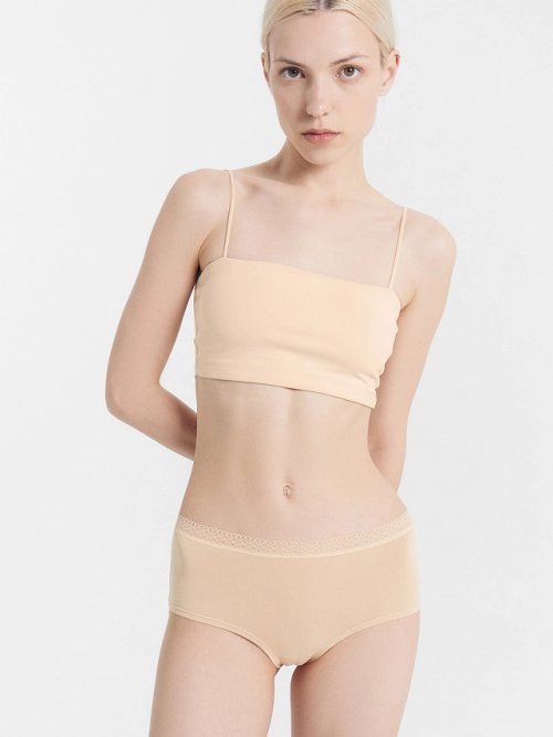 Трусы женские шорты в бежевом цвете, фото 3 из 8