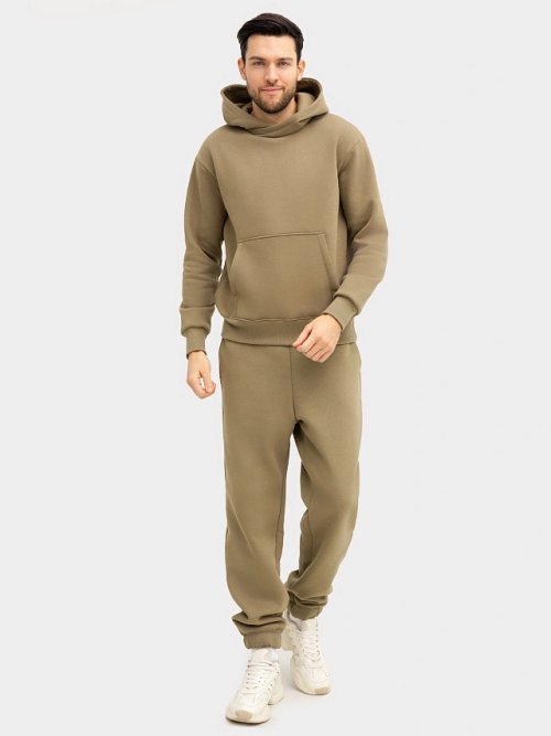 Комплект мужской (джемпер, брюки) в зеленом цвете, фото 1 из 9